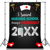 Lofaris Nurse Graduation Party Backdrop for 2022 Photo Booth